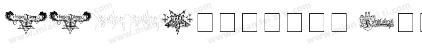 XXIIUltimate Black Metal字体转换